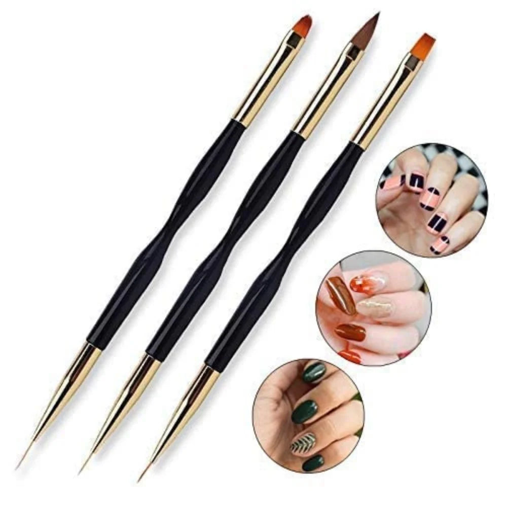 3PCS Nail Art Brush Set