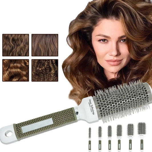 6-Sizes Round Barrel Curling Brush