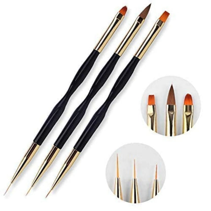 3PCS Nail Art Brush Set