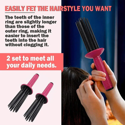 Air Volume Fluffy Styling Curler Comb